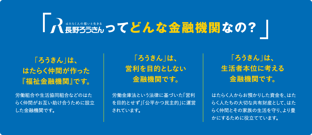 長野ろうきんってどんな金融機関なの?