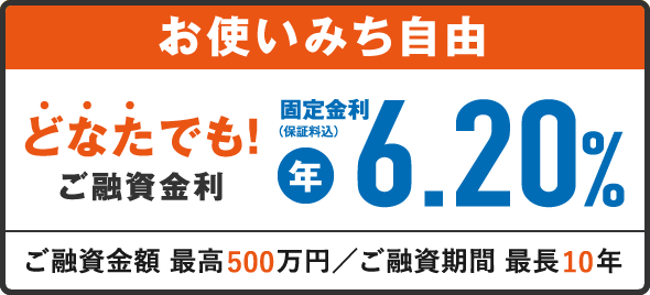 返済プランが立てやすく、安心!