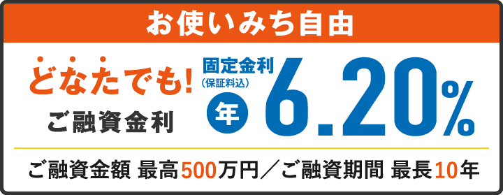 返済プランが立てやすく、安心!